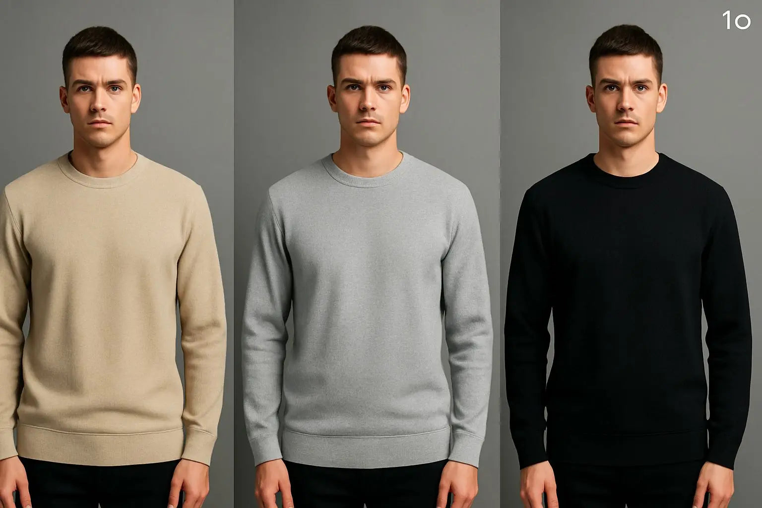 Men’s Premium Ribbed Knit Winter Sweatshirt | Soft Warm Fabric | Casual Fashion Wear